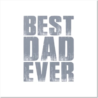 Simple Best Dad Ever Father's Day Typography Posters and Art